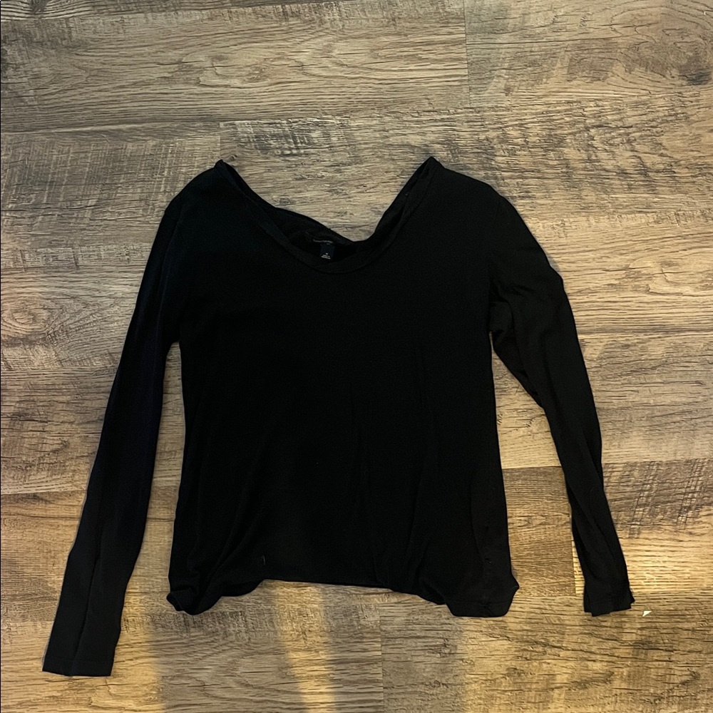 Banana Republic Classic Black Long Sleeve Tee
